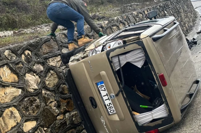 Düzce Akçakoca'da trafik kazası: 1 yaralı