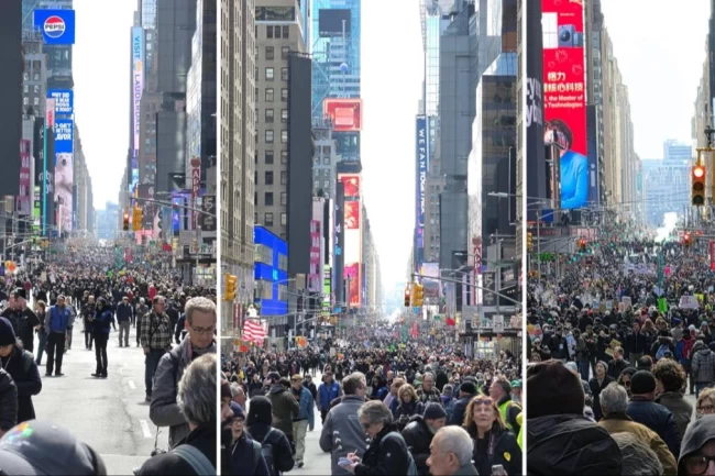 New York'ta protesto dalgası... "Savaşa, Krala ve ICE'a hayır" yürüyüşü