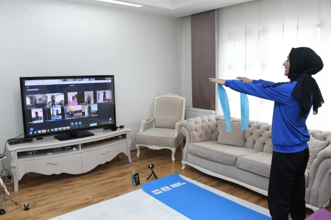 Kadınlara özel "Onlİne Spor" kayıtları başladı