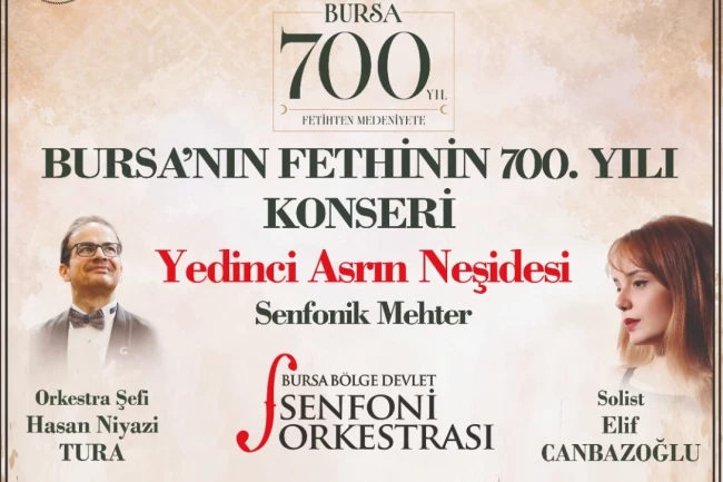 Bursa'nın 700. yılına özel senfonik konser
