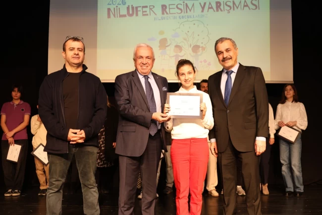 Bursa Nilüfer'in hikayesi çocukların fırçasında hayat buldu