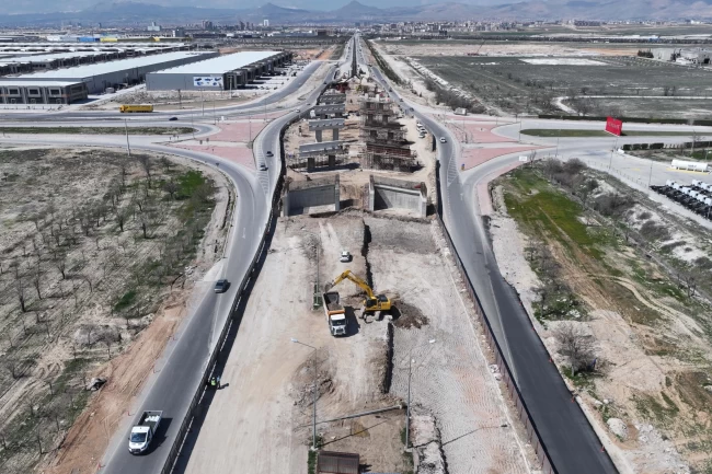 Konya'da TÜMOSAN Kavşağı'nda çalışmalar sürüyor