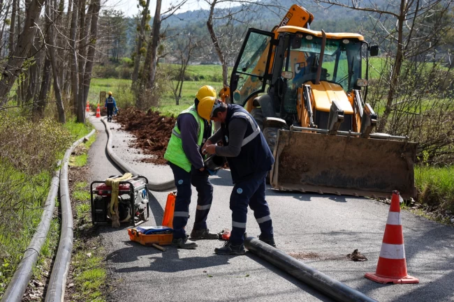 Sakarya Taraklı'da kaliteli su için yeni hat çalışması