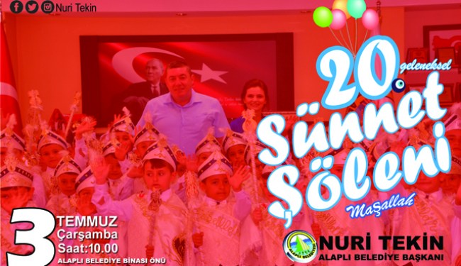 Alaplı'da Sünnet şöleni başlıyor..