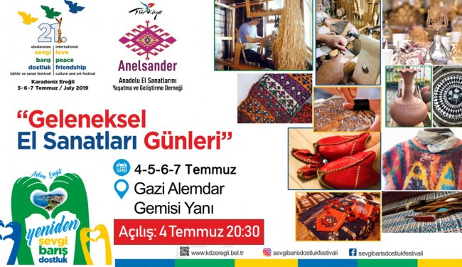 Geleneksel El Sanatları Günleri bugün açılıyor.