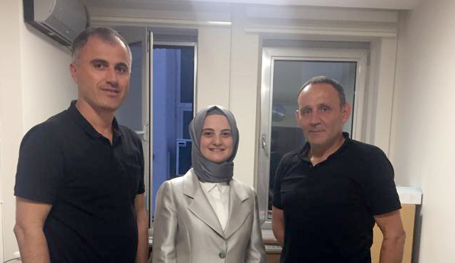 Mutlu, bakan danışmanı Sağlam'ı ziyaret etti