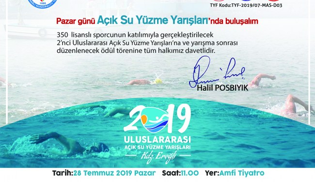 Pazar günü açık su yüzme yarışlarında buluşalım