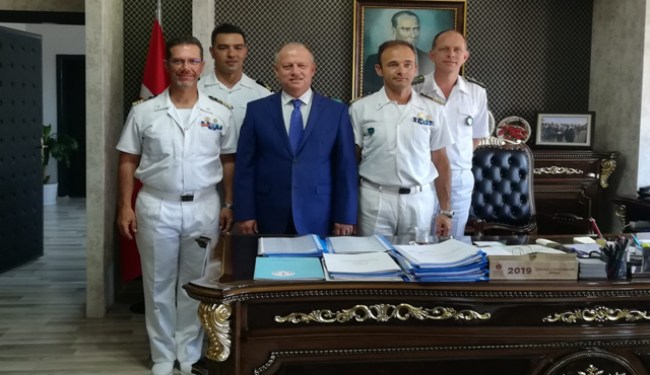 NATO Daimi deniz grubu Çorumluoğlu'nu ziyaret etti