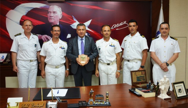 NATO Daimi deniz grubu Başkan Günay'ı ziyaret etti!