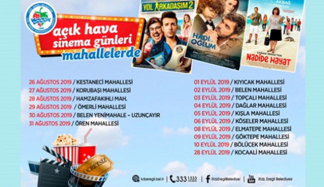 Açık Hava Sineması Mahallelere geliyor!..