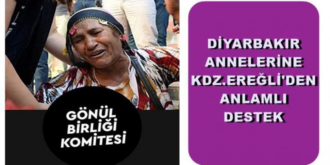 Diyarbakır annelerine Kdz Ereğli desteği