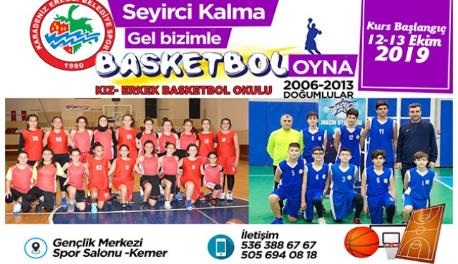 Ereğlispor'dan kız-erkek basketbol okulu