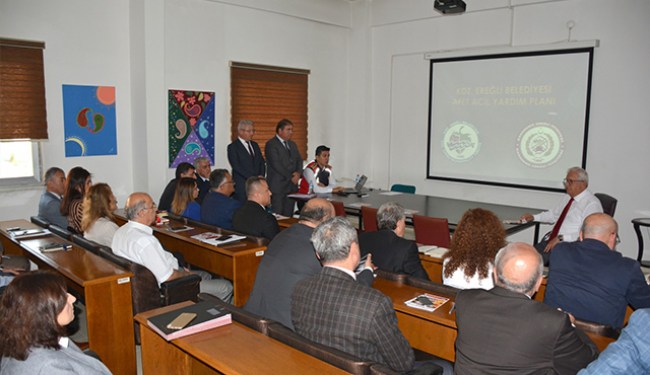 Ereğli'de depreme hazırlık toplantısı