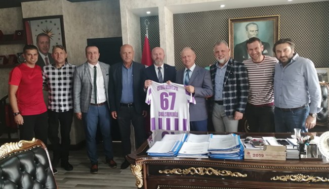 Kdz Ereğli Belediyespor yönetiminden Çorumluoğlu'na ziyaret