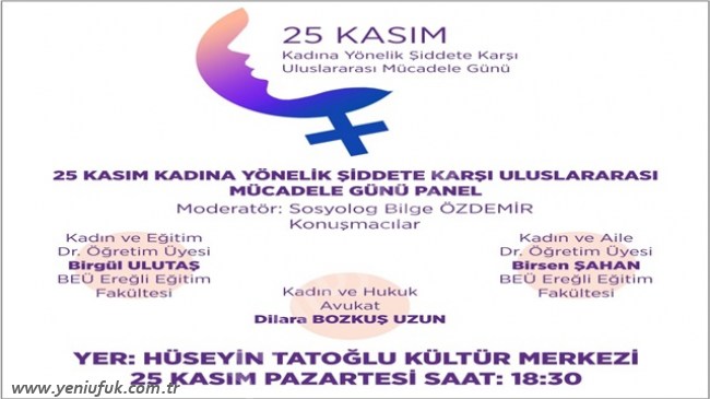 Kadına şiddete karşı el ele