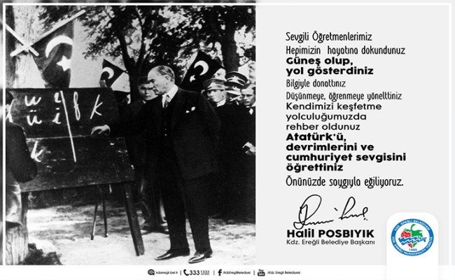 Posbıyık, Öğretmenler günü'nü kutladı