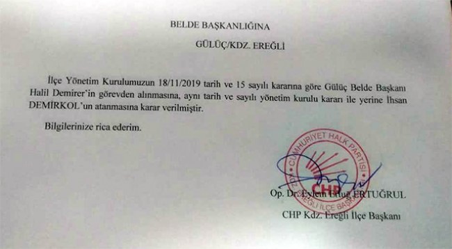 Demirer 'Resmen' görevinden alındı!..