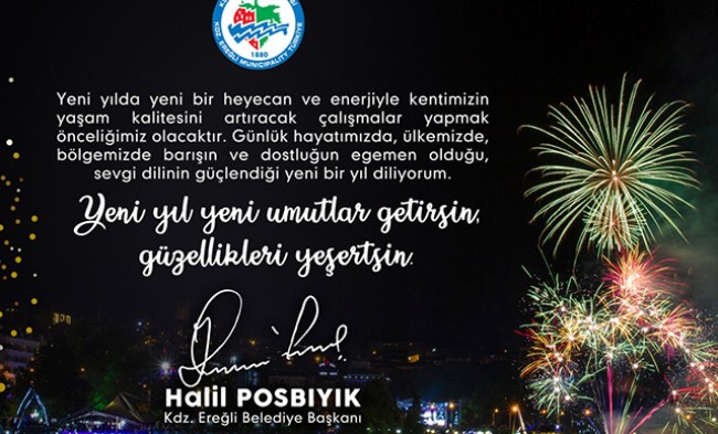 Başkan Posbıyık’tan yeni yıl mesajı