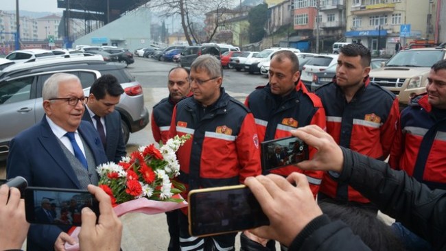 Elazığ’a yardıma giden itfaiye ekibi, Ereğli’ye döndü