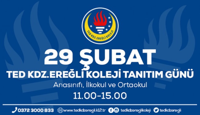 TED Kdz. Ereğli Koleji tanıtım günü 29 Şubat’ta