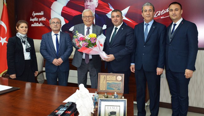 Gövce ve ekibi Başkan Posbıyık'ı ziyaret etti..