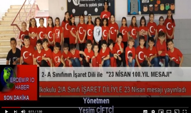 Erdemir İlkokulundan 100.yıl farkındalığı