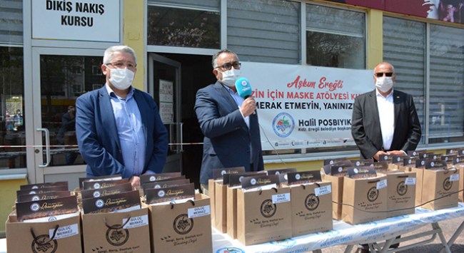 Kdz. Ereğli Belediyesi’nden beldelere maske desteği