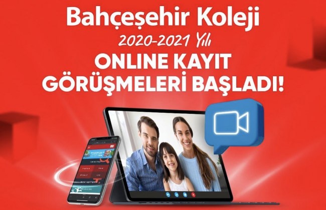Bahçeşehir Kolejinde online kayıt görüşmeleri başladı..