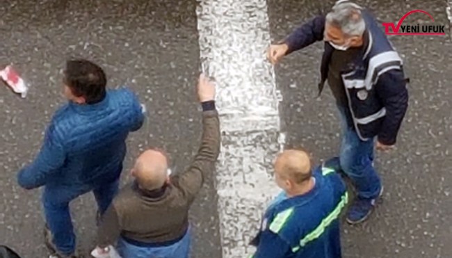 Ereğli merkez'de yol verme kavgası..