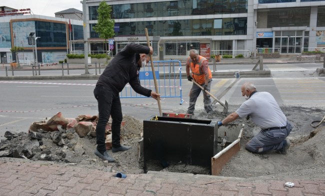 Ereğli Belediyesi bayramda da çalışıyor..