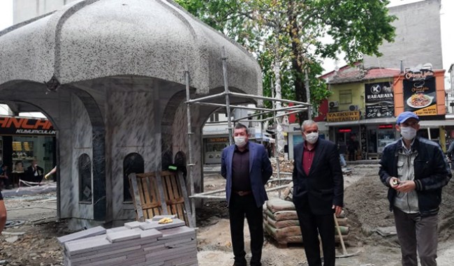 Alaplı'nın simgesi Şadırvan restore ediliyor..
