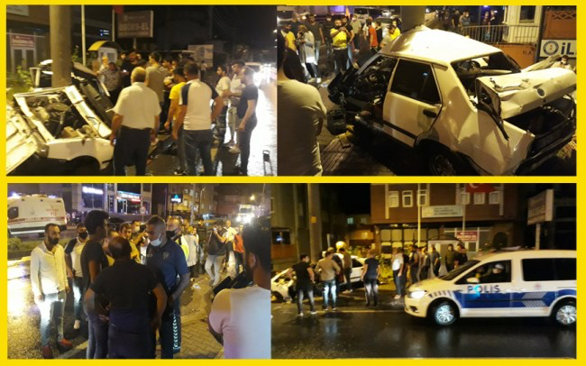 Son Dakika... Direğe vurdu, ikiye bölündü..