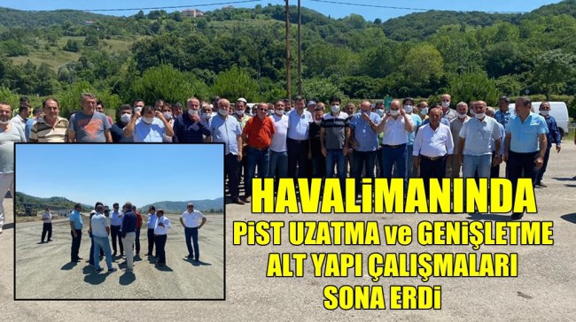 Çaycuma Havalimanında çalışmalar son hızıyla devam ediyor..