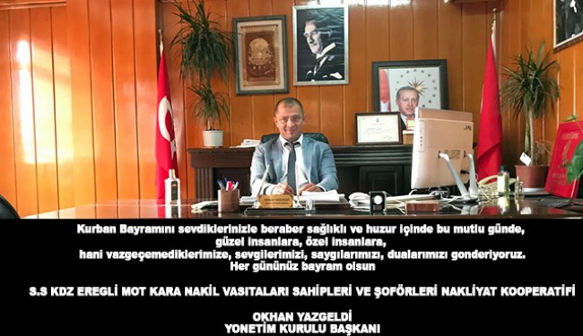 Okhan Yazgeldi Kurban Bayramı mesajı..