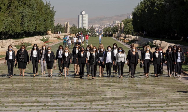 MYK üyeleri Anıtkabir’de..