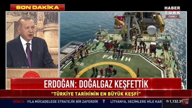 Son Dakika... “Karadeniz açığında 320 milyar metreküp doğalgaz rezervi bulundu”