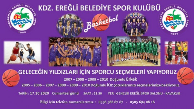 Ereğli Belediyespor geleceğin yıldızlarını arıyor