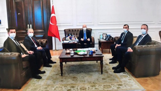 AK Parti Zonguldak Milletvekilleri'nden Bakan Soylu'ya ziyaret