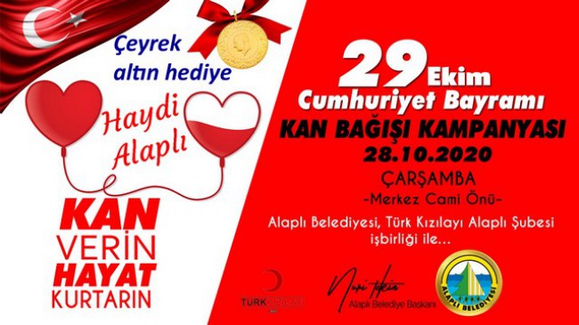 Kan bağışçılarına çekilişle çeyrek altın