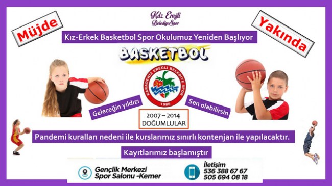 Basketbol ve Voleybol Spor Okulları tekrar başlıyor