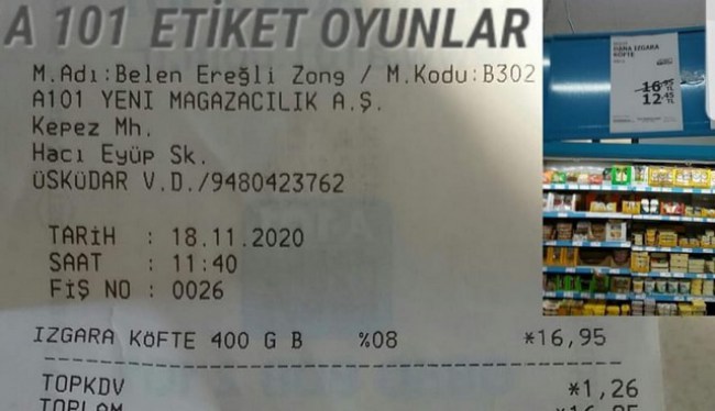 A101'de etiket oyunu