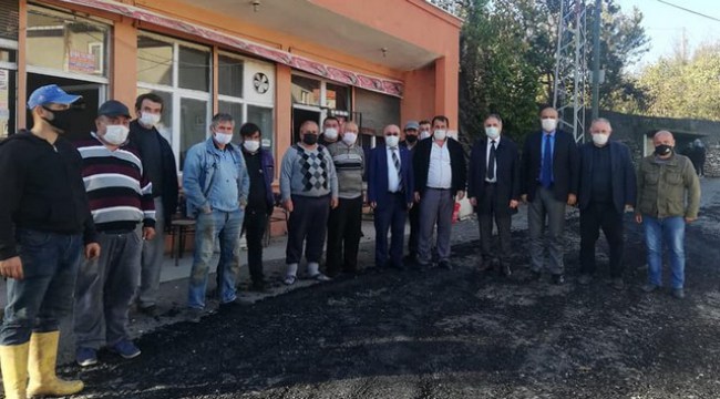 Başkan Bozkurt, köy yollarındaki çalışmayı yerinde inceledi