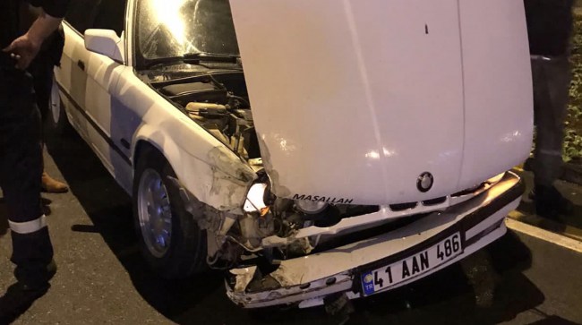 Belen Sanayi Sitesi girişinde kaza