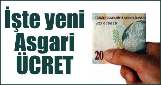Asgari ücret'e %5 zam..