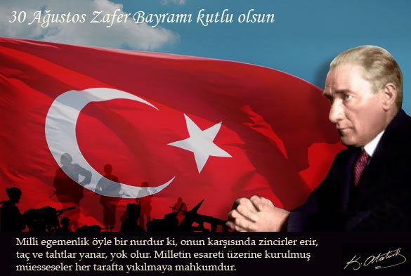 30 Ağustos zafer bayramımız kutlu olsun..