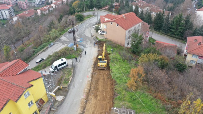 Sarıkorkmaz’da yeni yol çalışması başladı