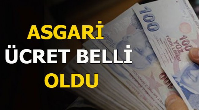 Son Dakika.. Asgari ücret belirlendi