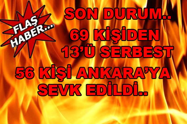 56 şüpheli Ankara'da ifade veriyor!..