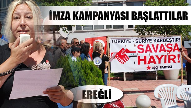 İP'den 'savaşa hayır' imza kampanyası..