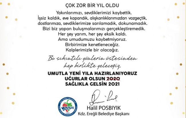 Çok zor bir yıl oldu
